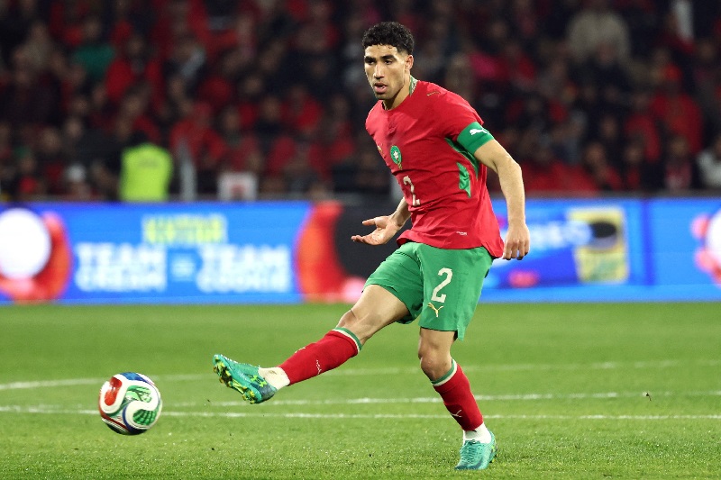 Achraf Hakimi lọt top cầu thủ chạy nhanh